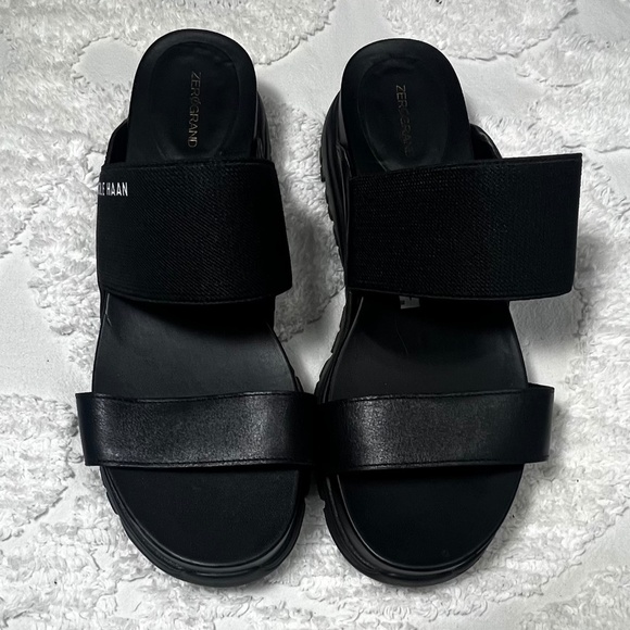 NWOT Cole Haan Zero Grande Leather Slides Sz 9.5 - Picture 3 of 4